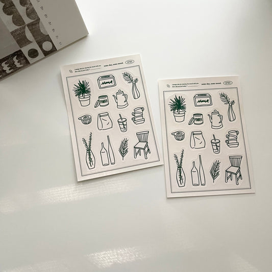 Some Mood Design Signature Sticker | Green