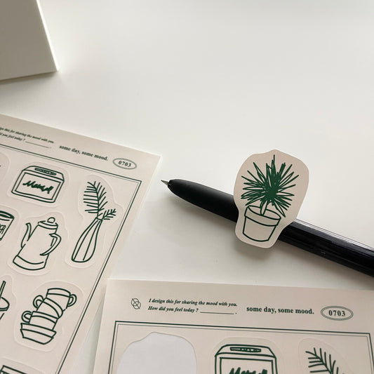 Some Mood Design Signature Sticker | Green