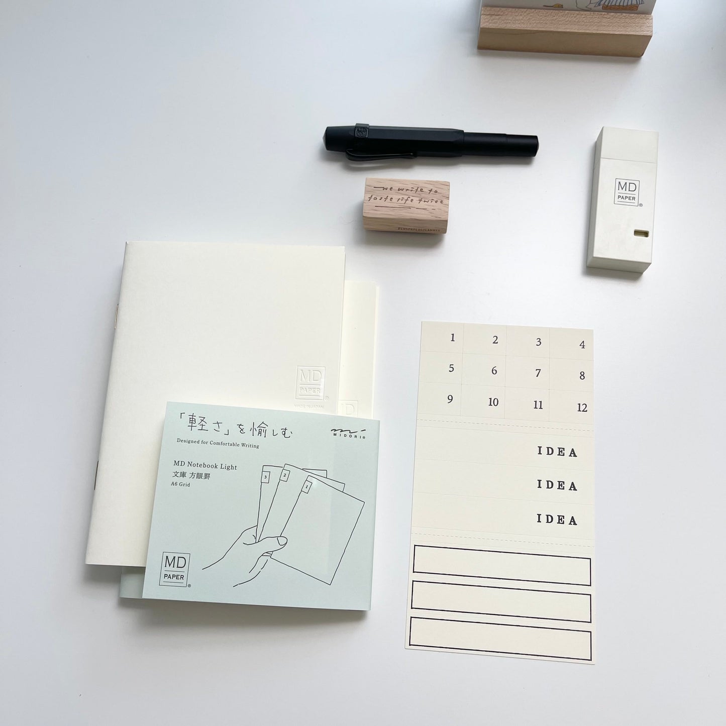 MIDORI Light Notebook Set // A6 (Blank or Grid)