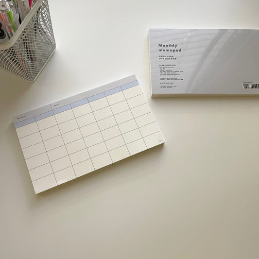 Analogue Keeper Monthly Memo Pad