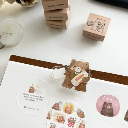 EileenTai.85 Beary Ordinary Day Journal Clips / 5 Options