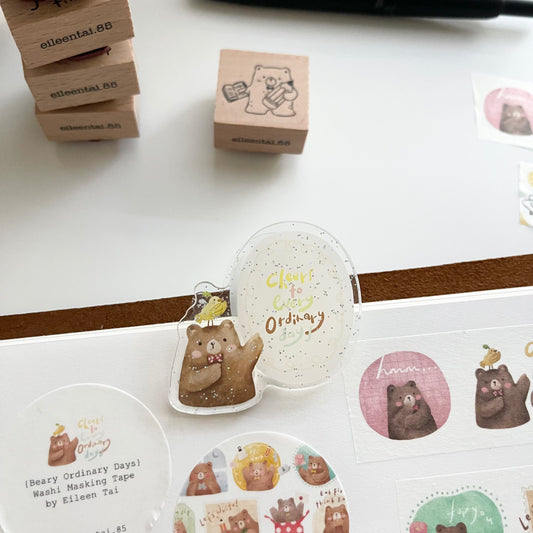 EileenTai.85 Beary Ordinary Day Journal Clips / 5 Options