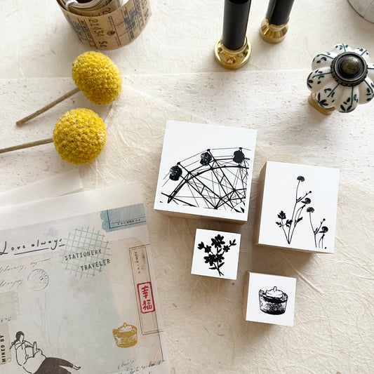 Yohaku Rubber Stamp Group B / 4 Designs