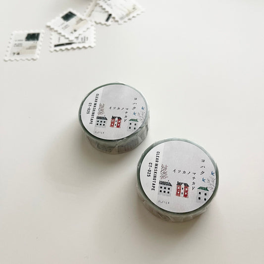 Yohaku Clear Masking Tape { Itsukanoma chikado } // CT-025