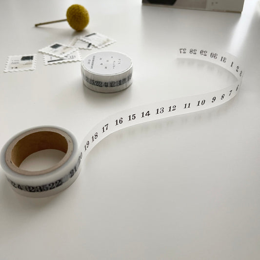 Yohaku Clear Masking Tape { Calendar } // CT-017