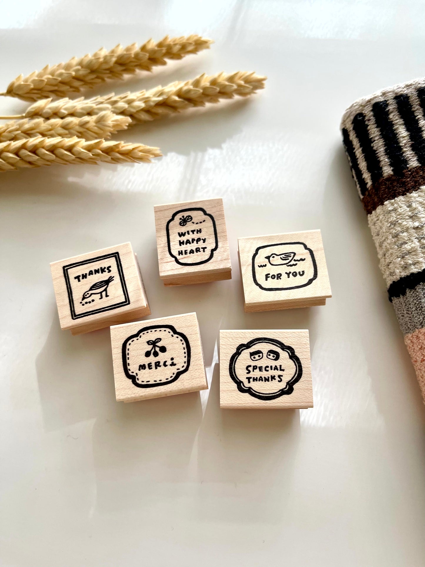 Hankodori Hanko Message Rubber Stamp // 01-05