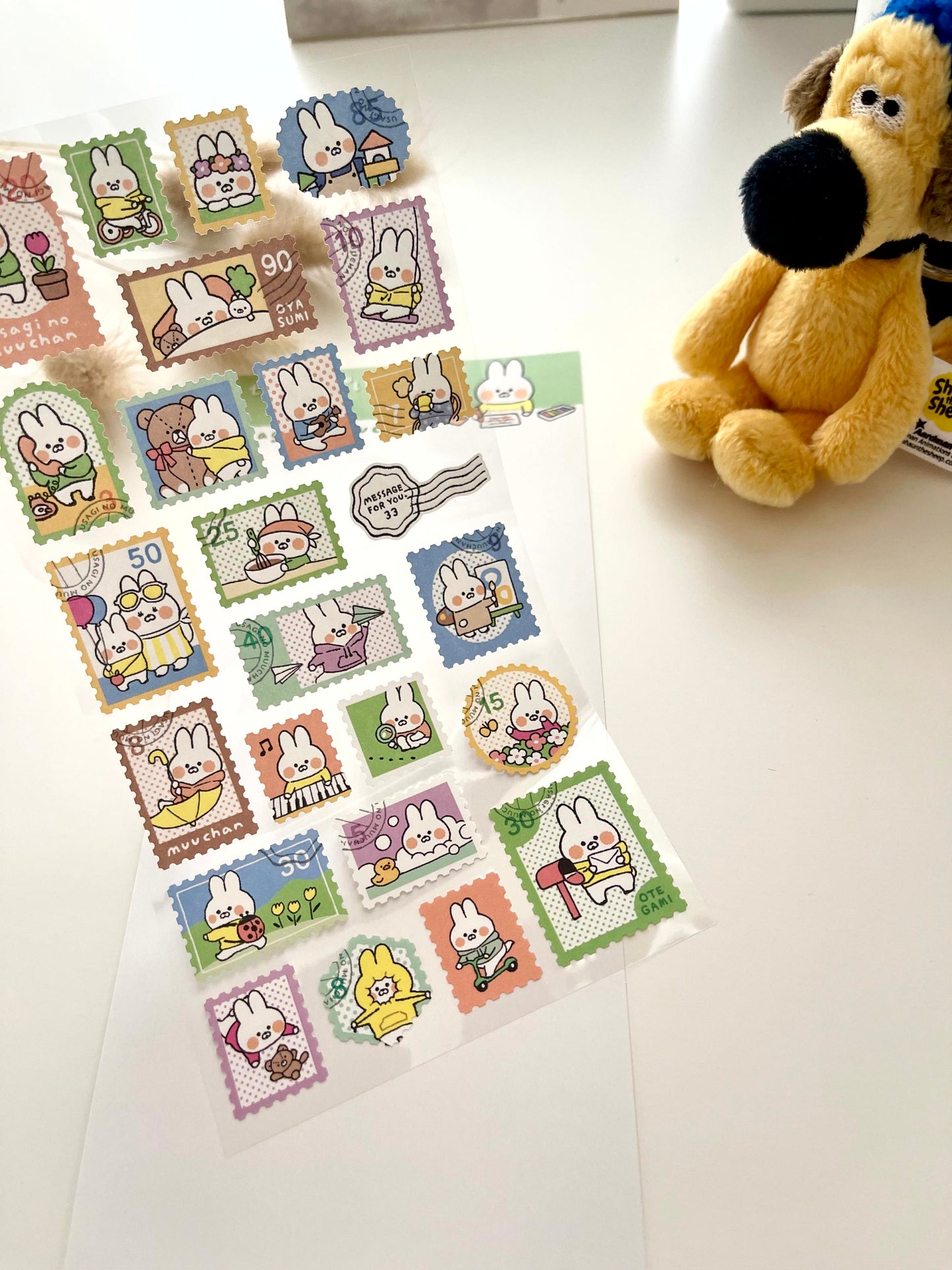 Mind Wave Postal Stamp Series Sticker Sheet // Muuchan