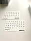 Jeongo Innerside Mini Date Sticker Set