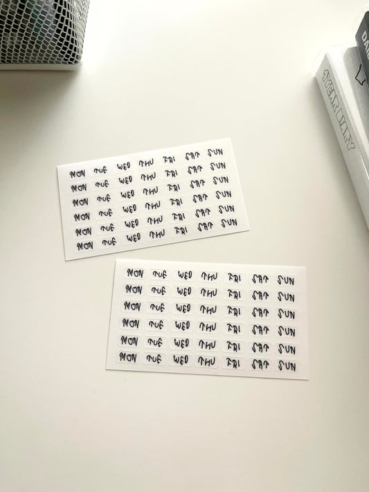 Jeongo Innerside Mini Day Sticker Set