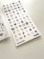Jeongo Innerside Mini Square Drawing Sticker // Clear