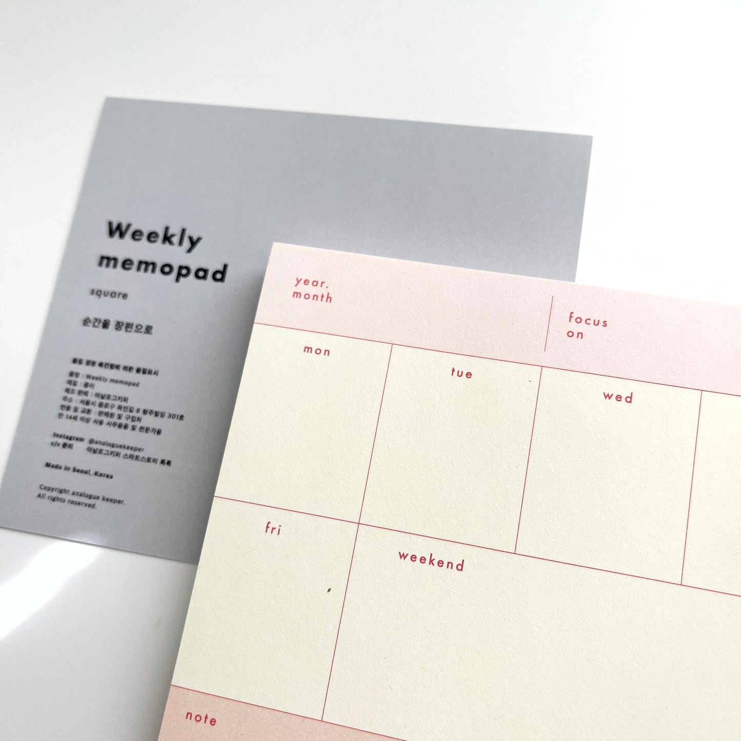 Analogue Keeper Weekly Memo | Square