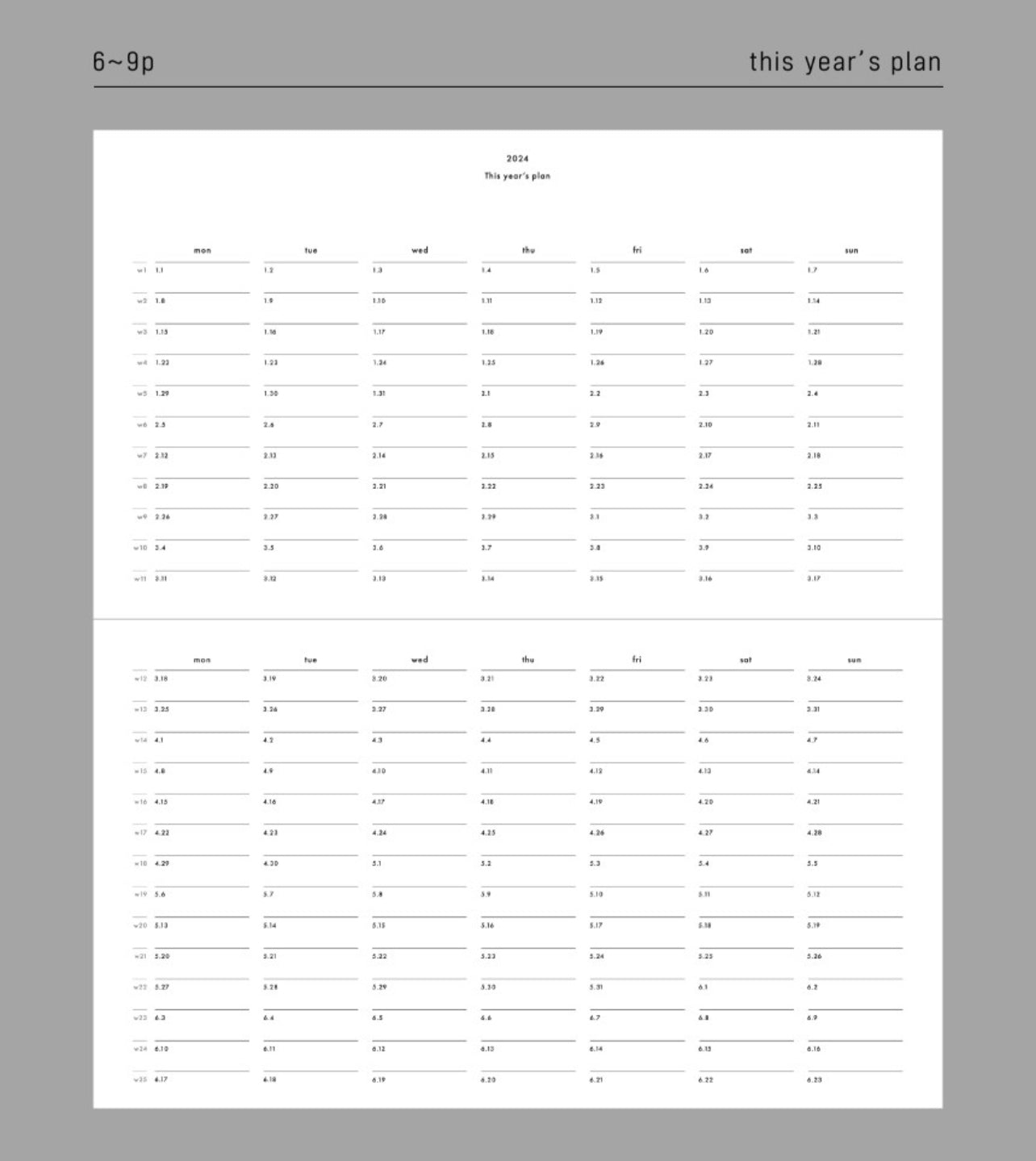[ PRE-ORDER ] Analogue Keeper 2026 Dated Monthly Planner