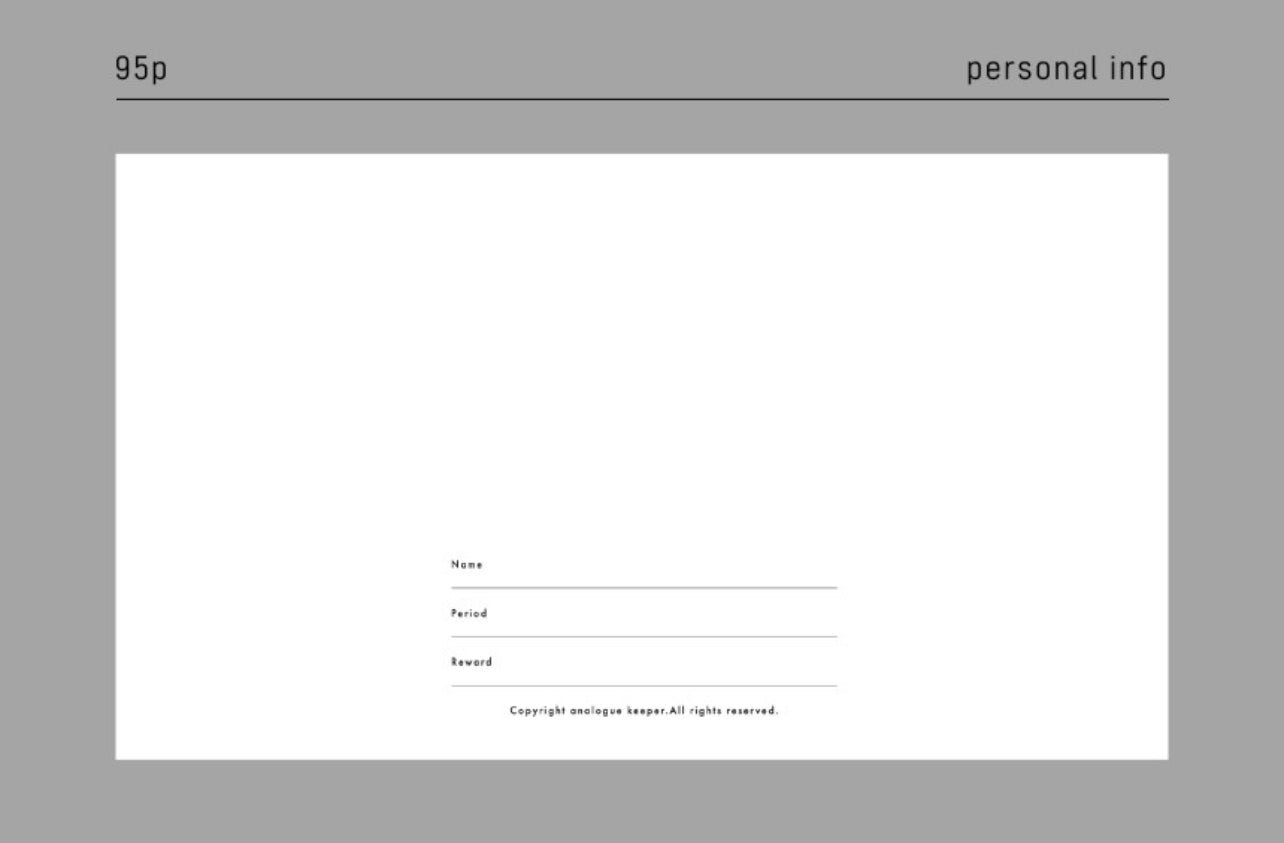 [ PRE-ORDER ] Analogue Keeper 2026 Dated Monthly Planner