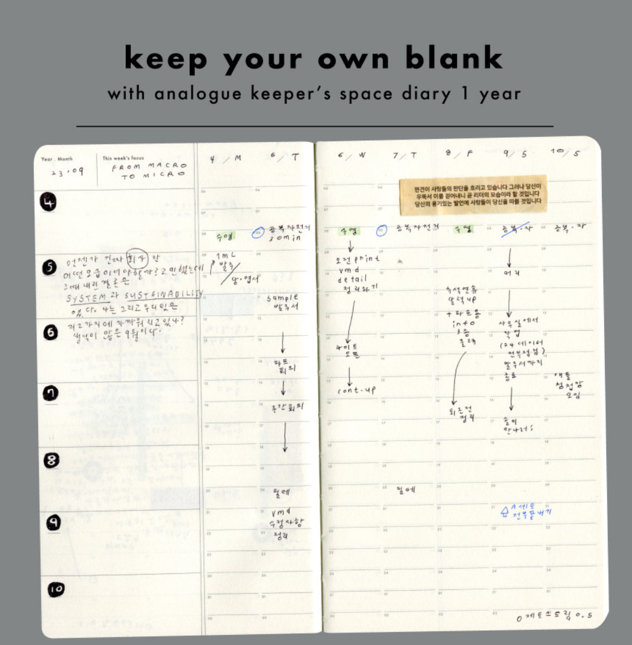 Analogue Keeper New Version Space Diary // 1 Year