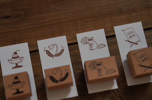 Ivy Snow Morikora Stamps // 4 Designs