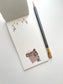 Yamadoro Light in The Paper Long Memo Pad // 4 Designs