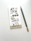 Yamadoro Light in The Paper Long Memo Pad // 4 Designs