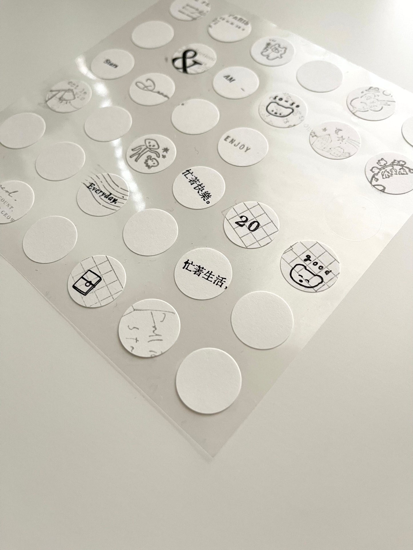 Classiky 180 pcs Round Label Sticker Pack