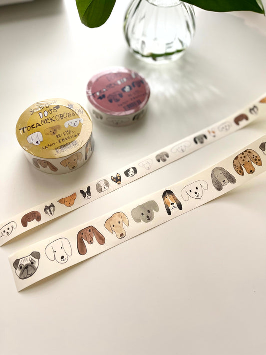 Classiky Toraneko Dogs Die-cut Sticker Roll / 2 Sizes