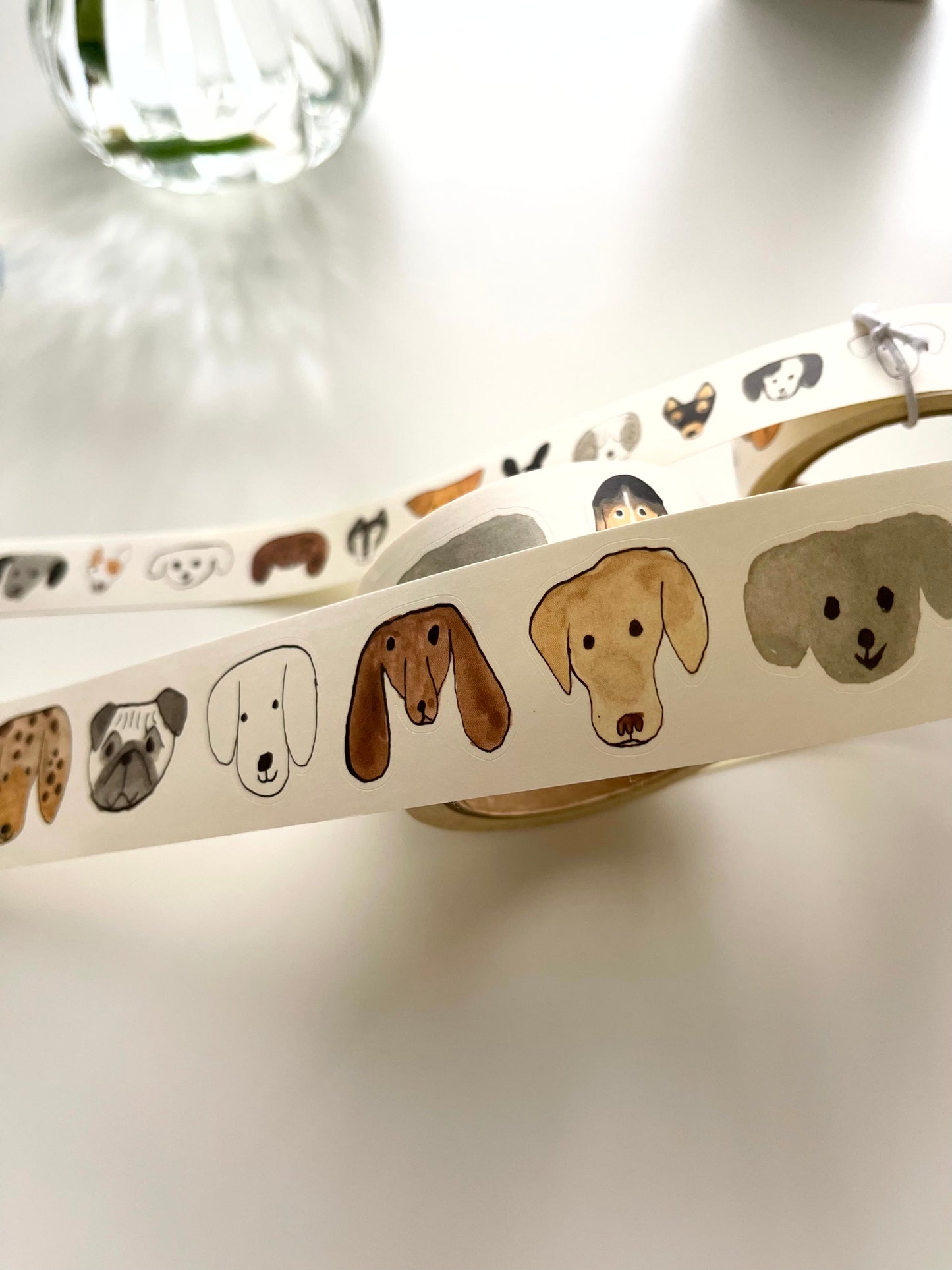 Classiky Toraneko Dogs Die-cut Sticker Roll / 2 Sizes
