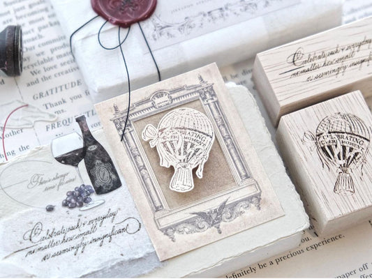 Jieyanow Atelier Celebrate Every Moment Rubber Stamps / 2 Designs