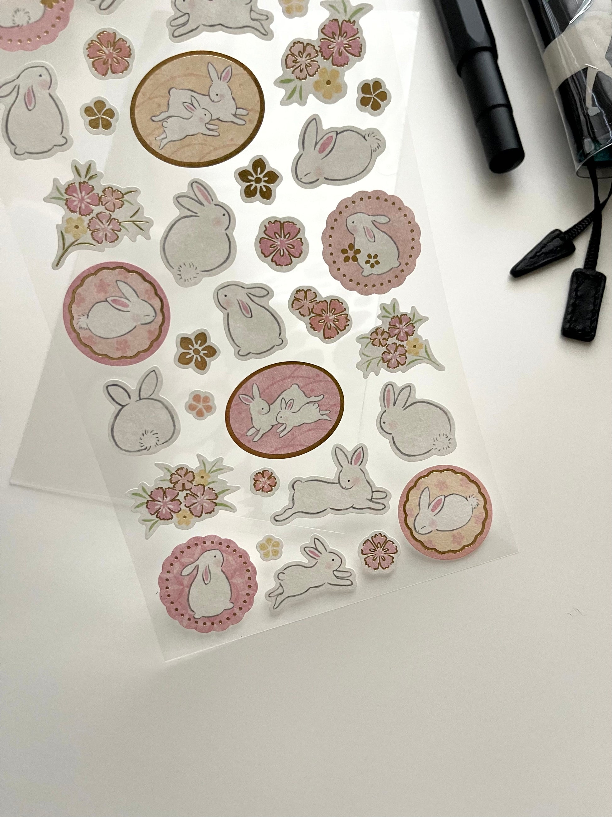 Yufumi Rabbit Mino Stickers – Journal Station
