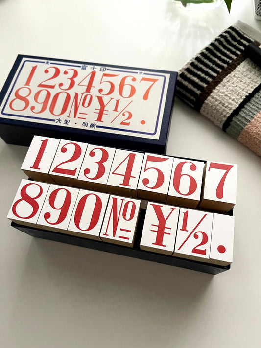 36 Sublo XL Rubber Stamp Set | Number
