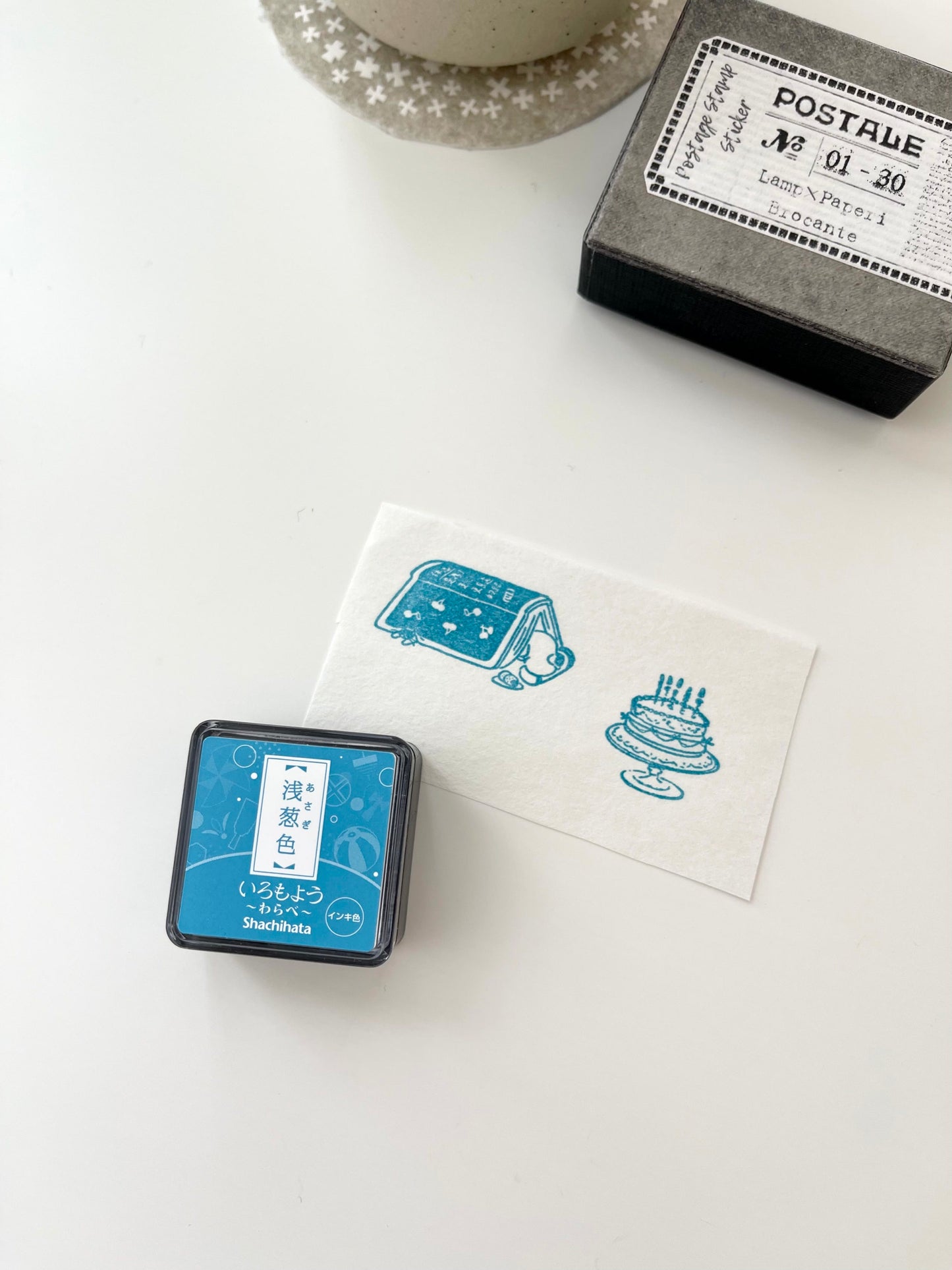 Shachihata Mini Cube Ink Pads / 9 Colors