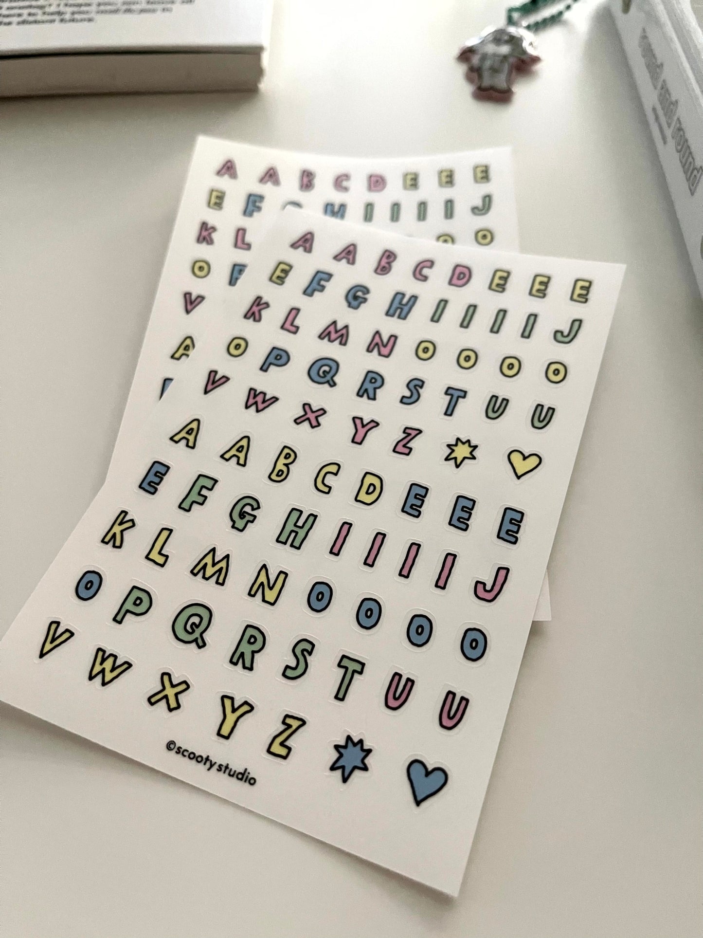 Scooty Studio Alphabet Sticker / Fruit Cereal