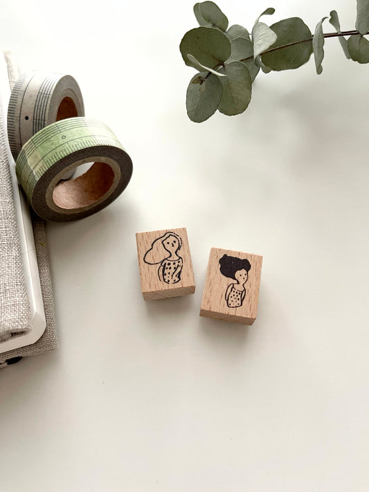 Innkbenchmark Mini Girl Rubber Stamp | 2 Designs