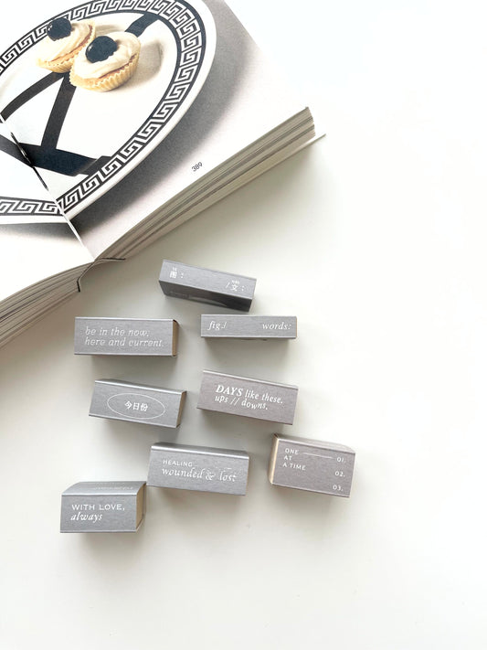 PC x Phavourite co. Many Words Rubber Stamp Collection