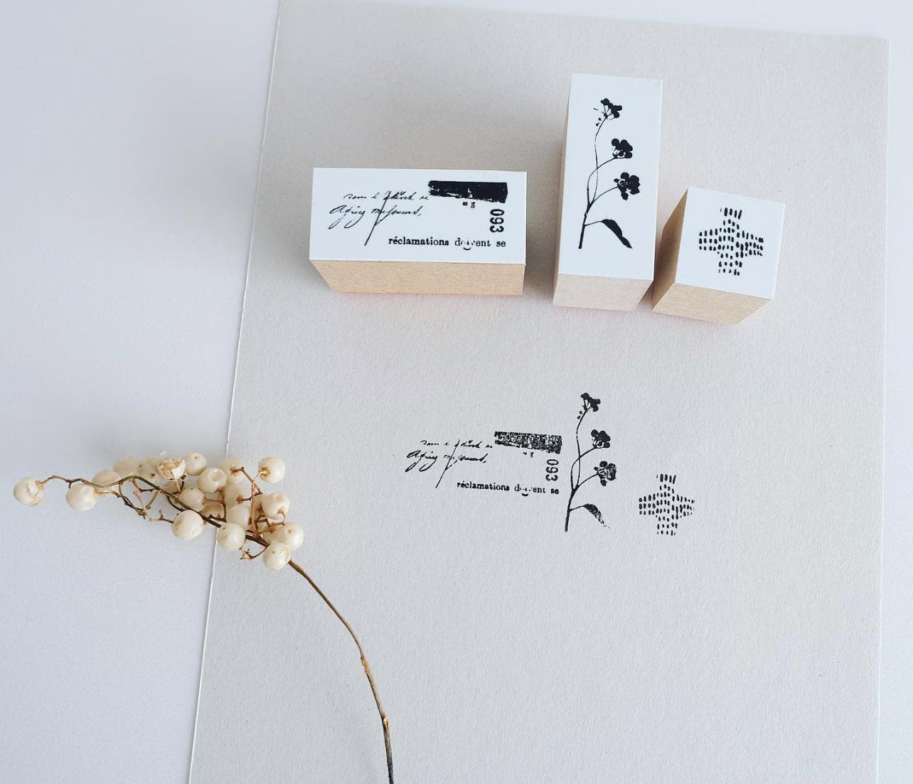 Yohako Rubber Stamps / Flowers