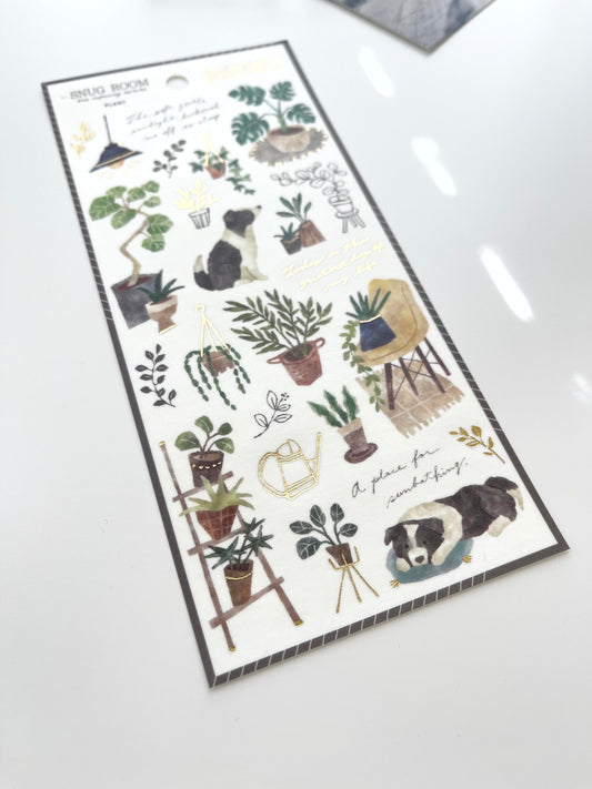 Mind Wave Snug Room Washi Sticker | Plants