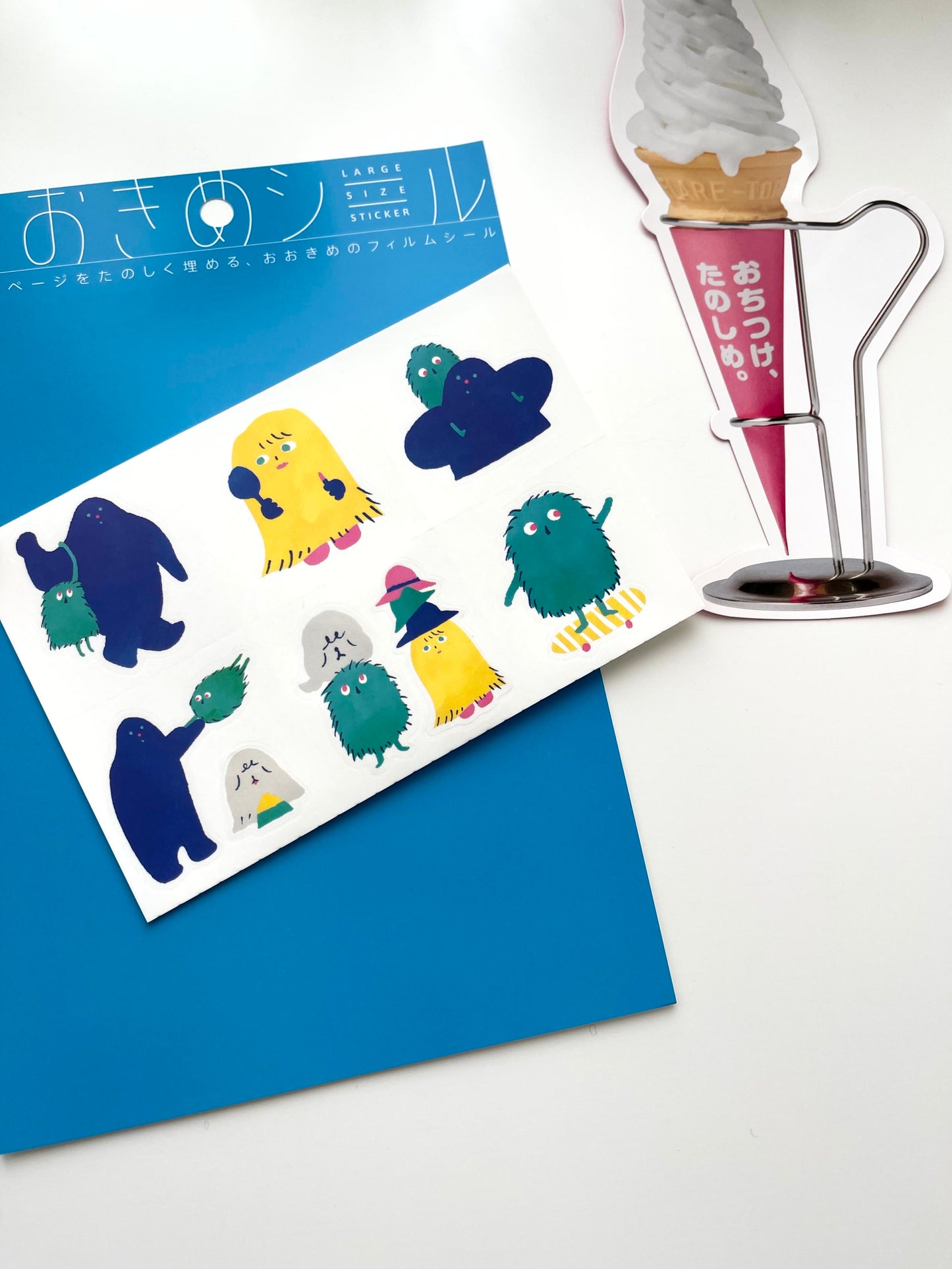 HITOTOKI Perforated Kiss-Cut Sticker Sheet // Monsters