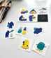 HITOTOKI Perforated Kiss-Cut Sticker Sheet // Monsters