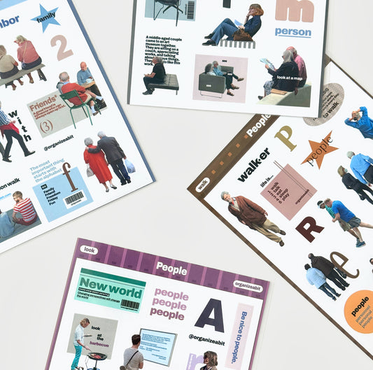 Organize a bit People Sticker Sheet // 4 Options