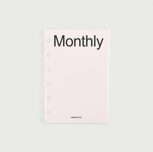 Organize a bit Inner Paper // Monthly