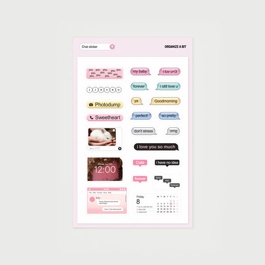 Organize a bit Chat Sticker