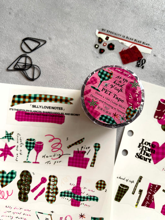 A kind of café Silly Love Notes PET Tape