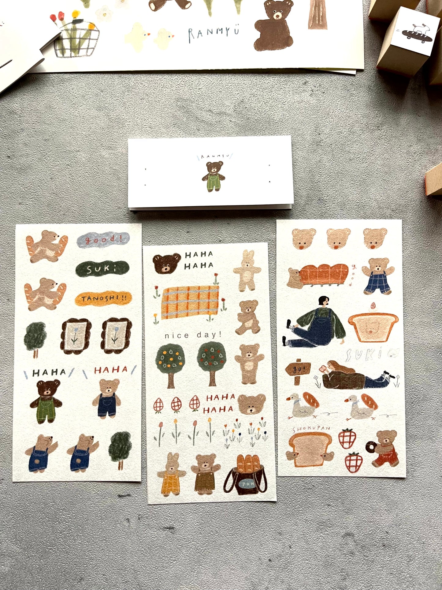 Ranmyu Self-Cut Sticker Pack // Bread Delivery