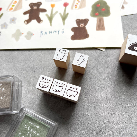 Ranmyu Mini Rubber Stamp // 2 Designs