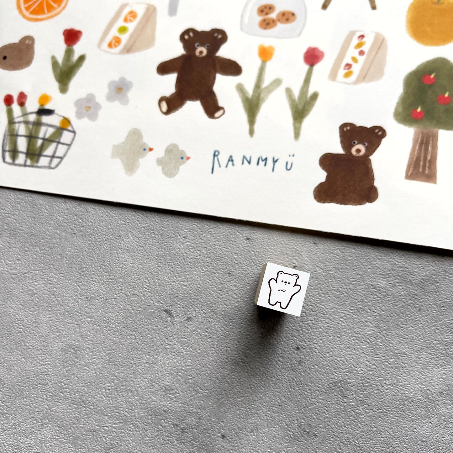 Ranmyu Mini Rubber Stamp // 2 Designs