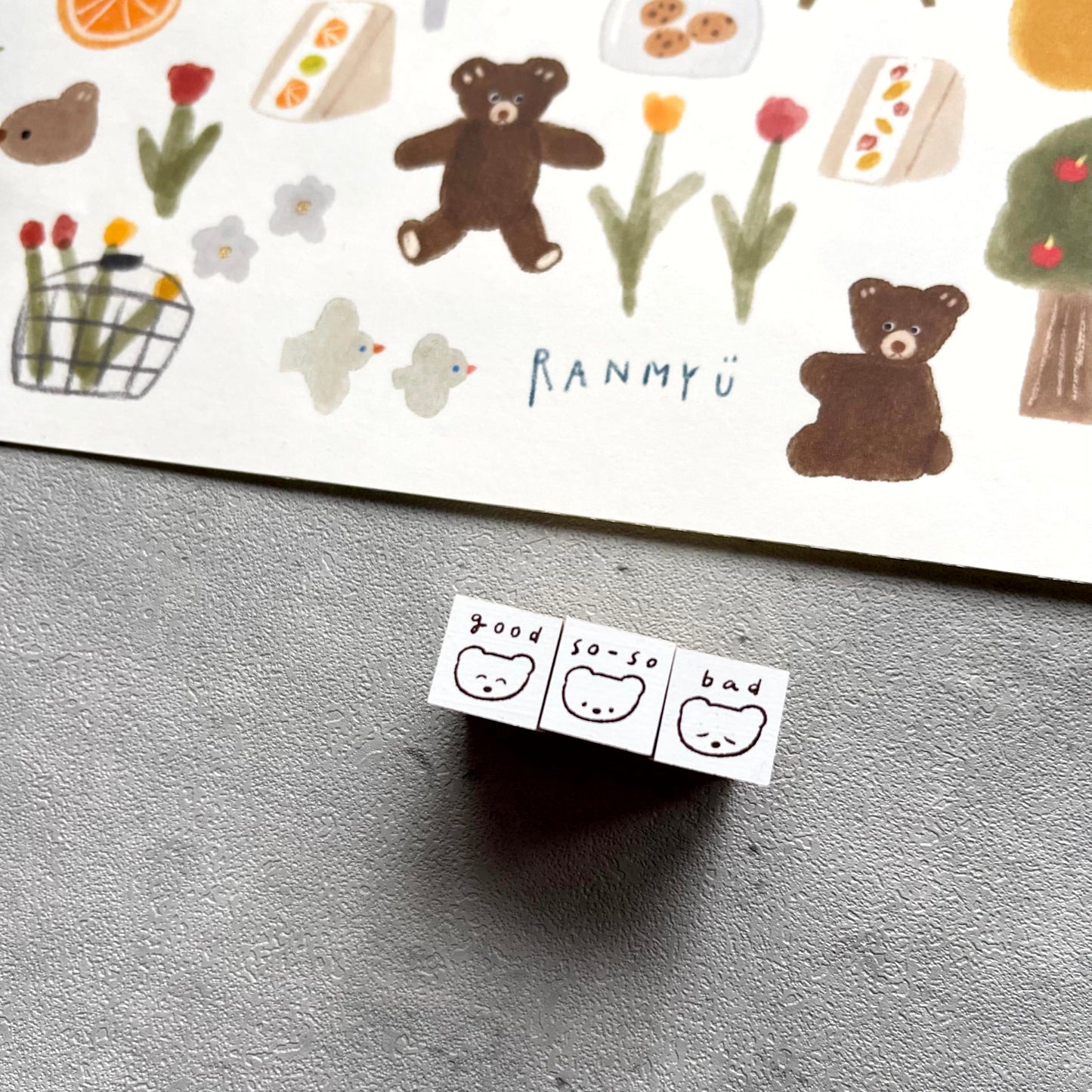 Ranmyu Mood Rubber Stamp Set