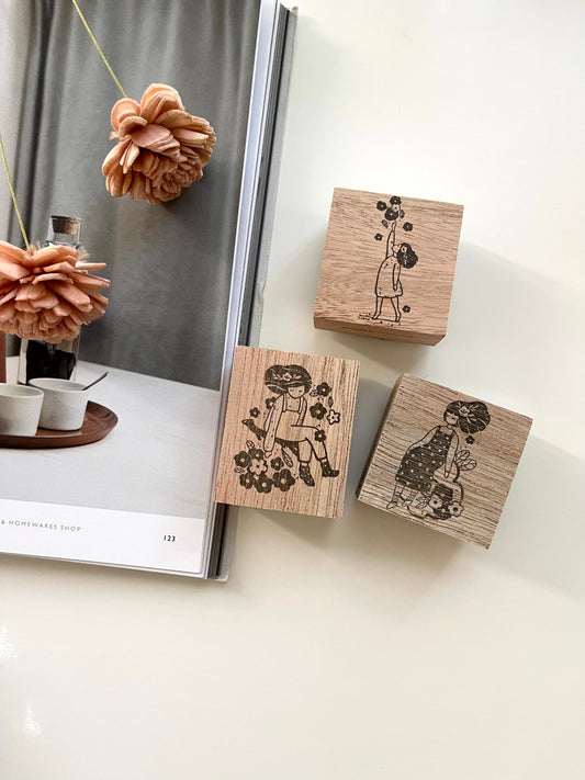 Black Milk Project Bloom Collection Rubber Stamp