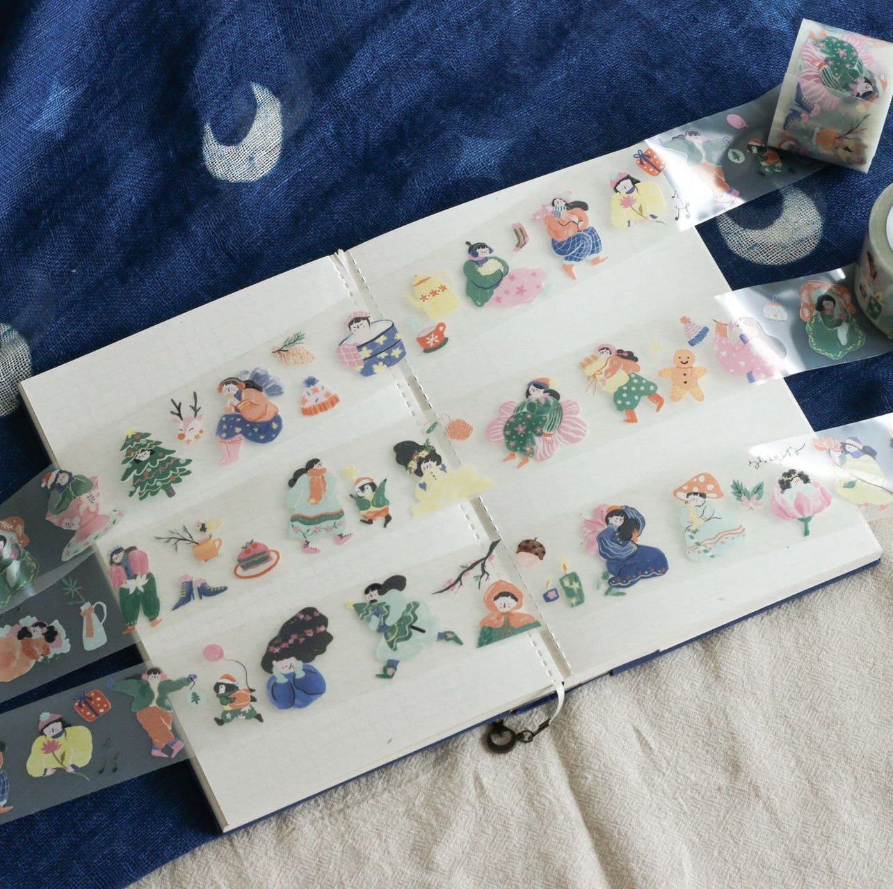 Teayou Winter Fairies Kiss-Cut PET Sticker Roll