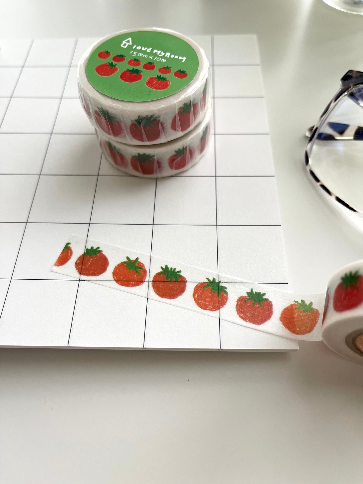 Tomato Drawing Masking Tape