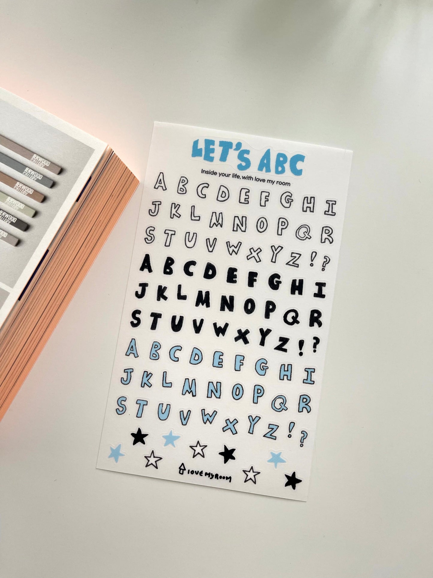 Let's ABC Sticker Sheet // 4 Colors