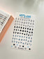 Let's ABC Sticker Sheet // 4 Colors