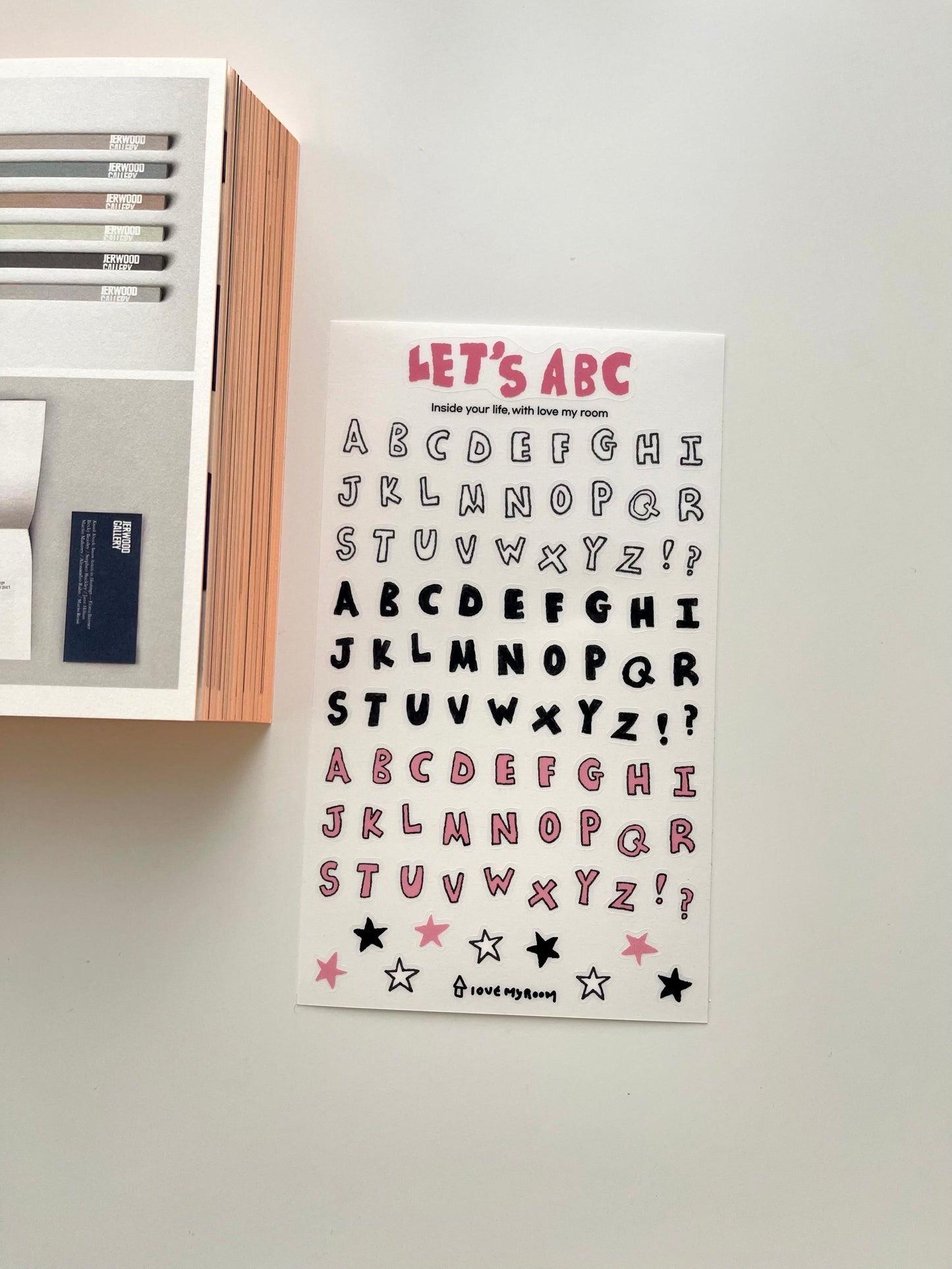 Let's ABC Sticker Sheet // 4 Colors