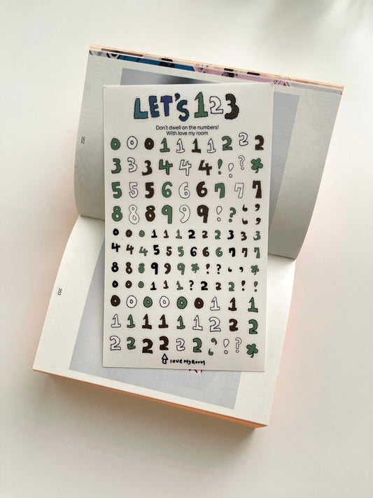 Let's 123 Sticker Sheet